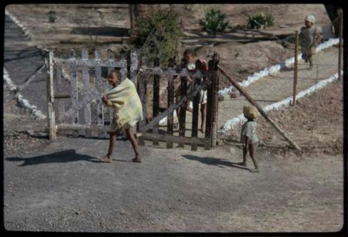 Children on a road