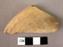 Pottery jar neck sherd - partially coated ware - band on jar neck