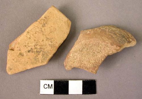 Pottery base fragment; potsherd