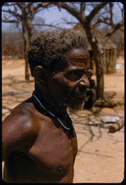 Man standing, profile