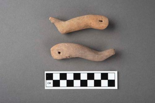 4 legs from jointed pottery figurines