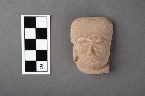 Pottery figurine head