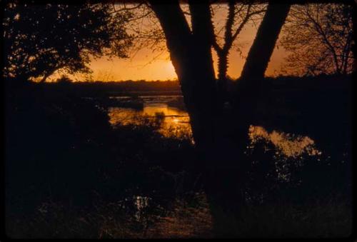 Sunset from Popa Falls camp