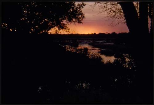 Sunset from Popa Falls camp