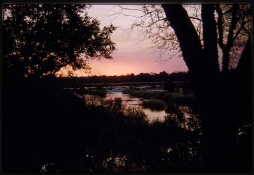 Sunset from Popa Falls camp