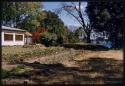 House and garden by the river