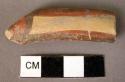 Pottery handle fragment - painted