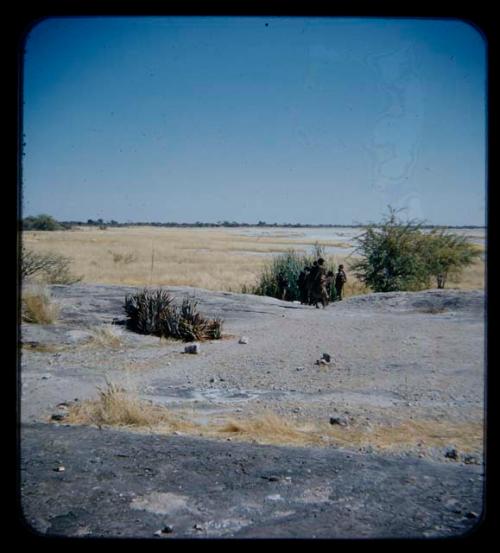 Group of boys gathered at waterhole