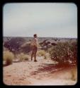 John Marshall looking out at a landscape