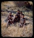 Groups, Song Recording: Group of women and children sitting [streaked]