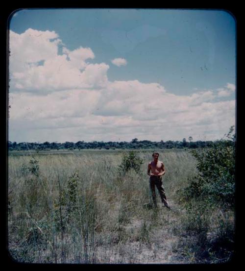 Heiner Kretchmar standing in a field
