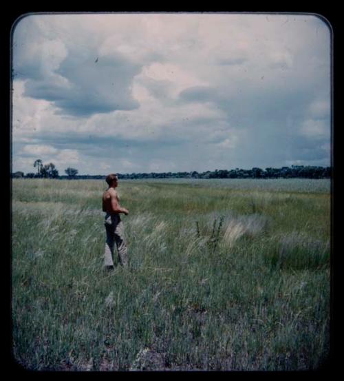 Heiner Kretchmar standing in a field