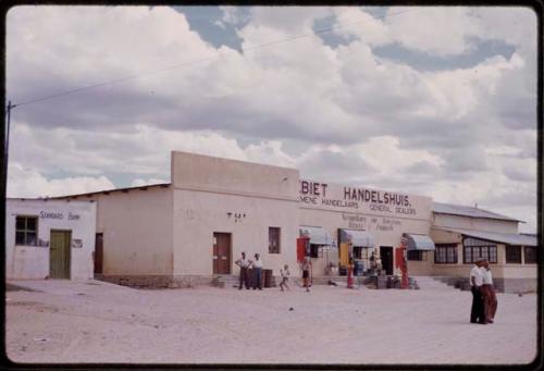 Store, people out front