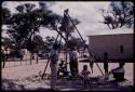 Person digging a well