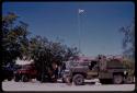 Trucks in front of Ernest Midgly's office