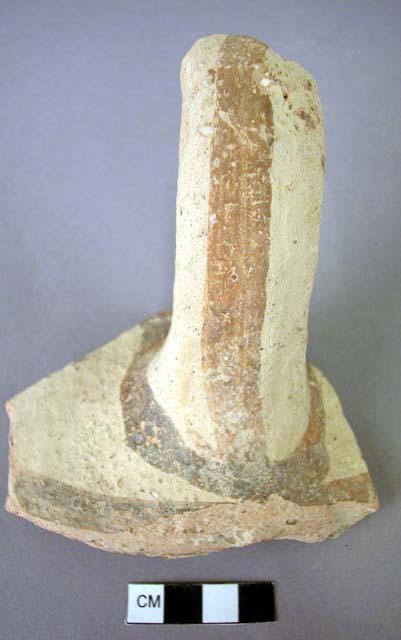 Pottery handle fragment