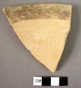 Splayed rim potsherd