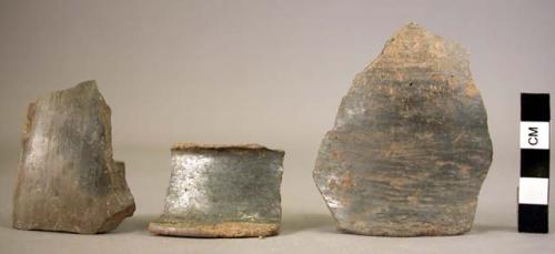 Sherds of pottery bowls