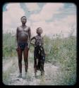 Portraits: Man and a girl standing