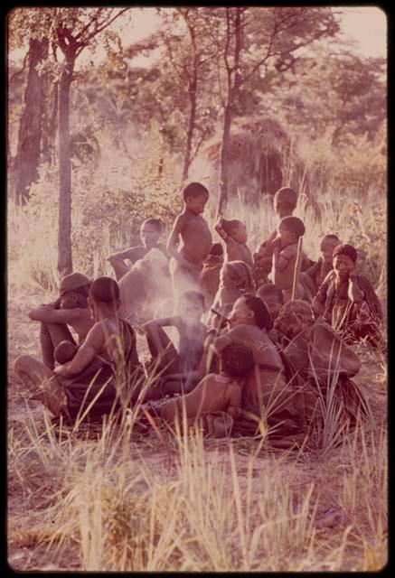 Group of people gathered for a dance