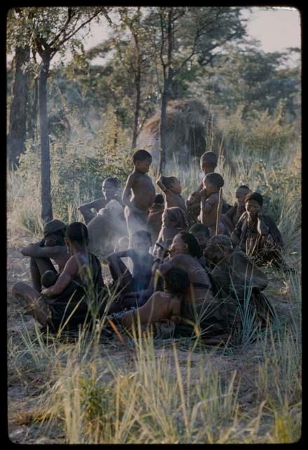 Group of people gathered for a dance