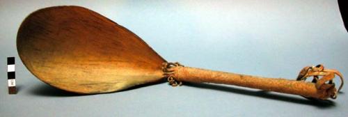 Large horn spoon with horn handle