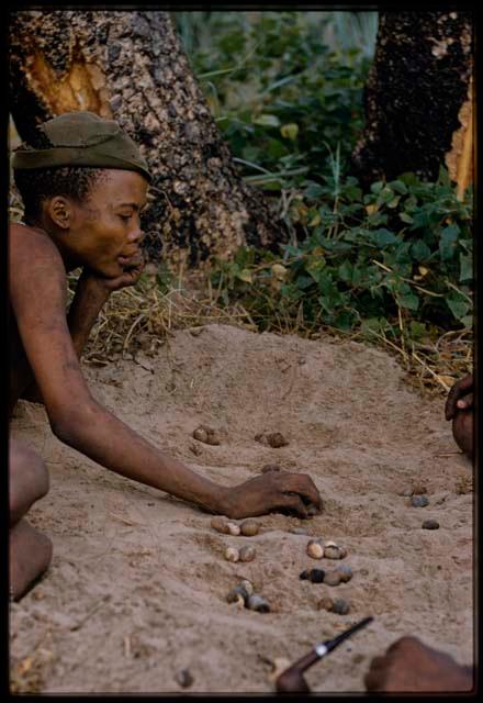 Boy playing a game