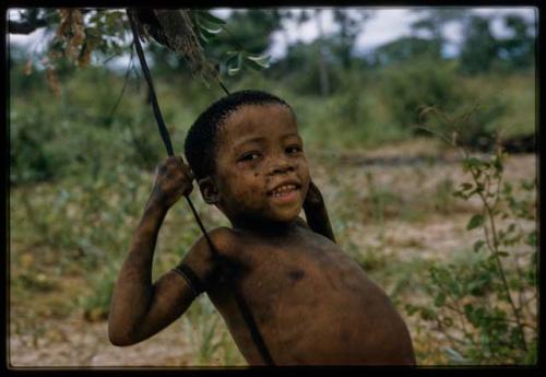 Girl swinging on a rope naqm (swing)