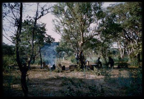 Expedition camp kitchen from a distance