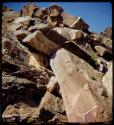 Petroglyph at the top of a cliff