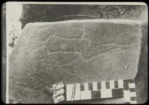 Petroglyph of a man