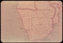 Map of the southern portion of Africa from Northern Rhodesia to the Cape