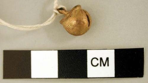 Miniature gold plated copper bell - FRAUD