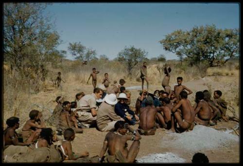 Expedition, Ethnographic work: Group of people talking with expedition members, coming to an agreement about mutual arrangements