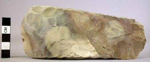 Polished limestone axe