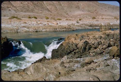 Kunene River, top of the rapids