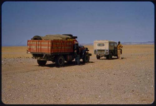 Expedition trucks (Dodge and Land Rover)