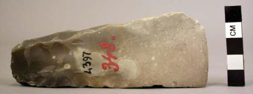 Polished limestone gouge