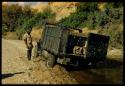 Expedition truck (Dodge) stuck in a mud hole