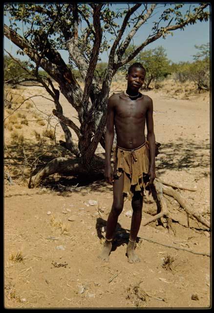Man standing in front of a tree