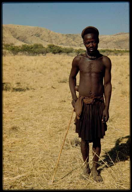 Man standing in grass