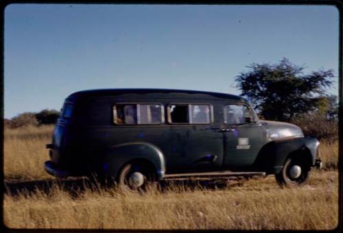 Expedition truck parked on grass