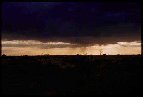 Rain storm sky