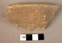 Pottery bowl rim sherd with rim tab