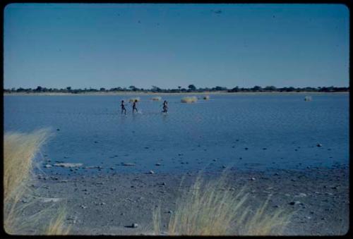 Water Hole: Little girls dancing in Gautscha Pan