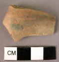 Potsherd - finally scratched ware, possibly imitating markings on sea shell - Mi