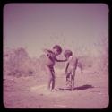 Children, Dance: /Gaishay and "Little ≠Gao" dancing on an anthill