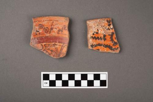 Fragments, ornamented pottery