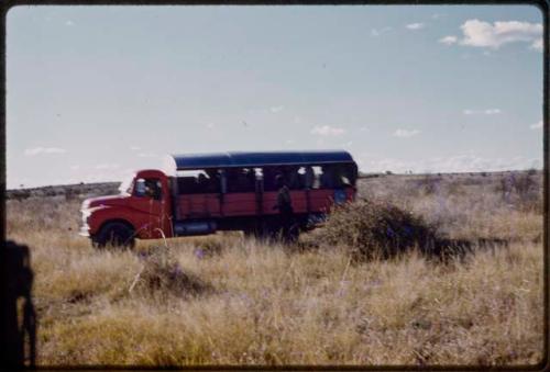 Witwatersrand Native Labour Association bus on the road