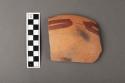 7 Toltec group potsherds (buff finish with heavy red lines)